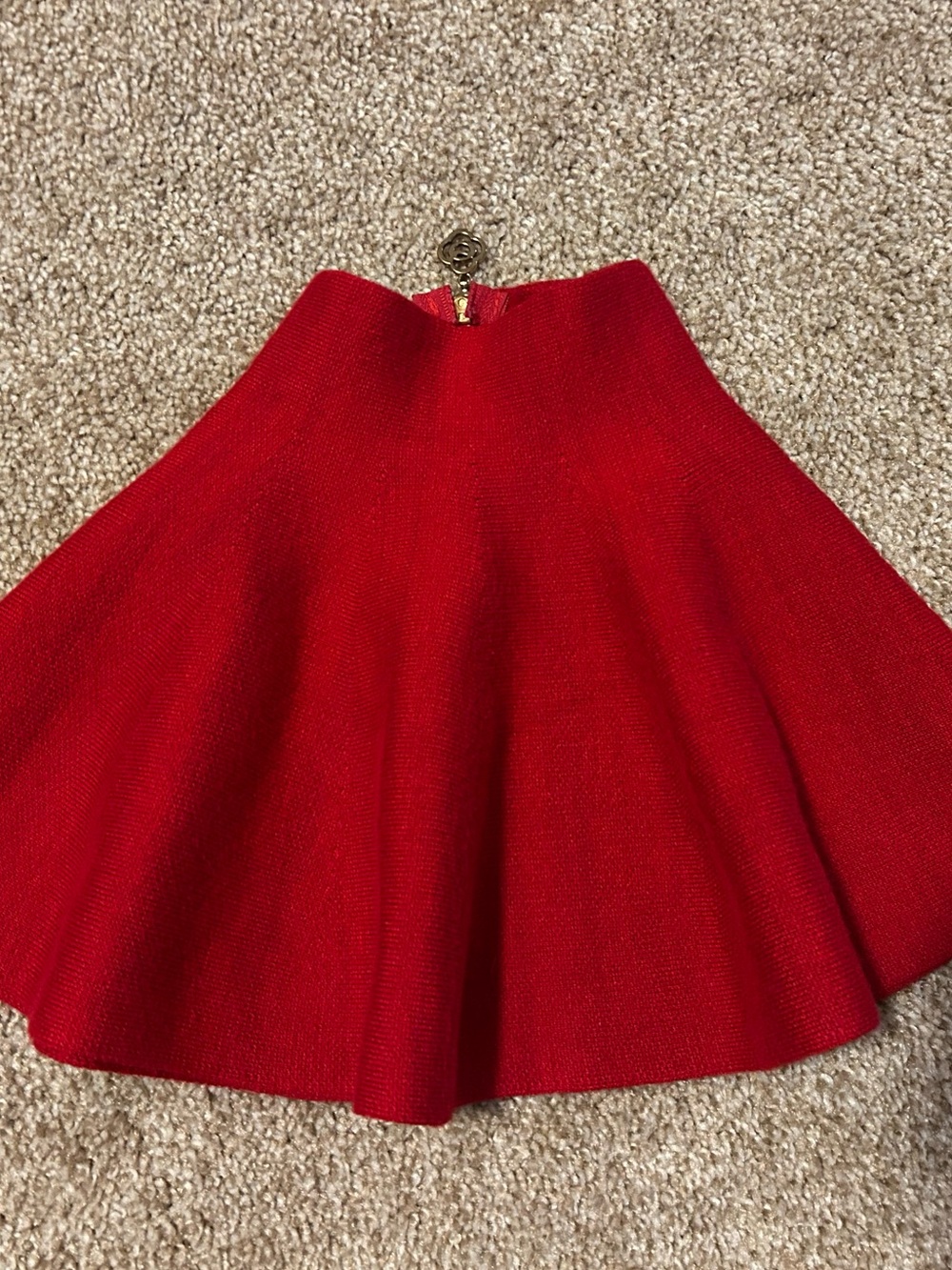Little girl’s Red Flared Skirt - Classic A-Line